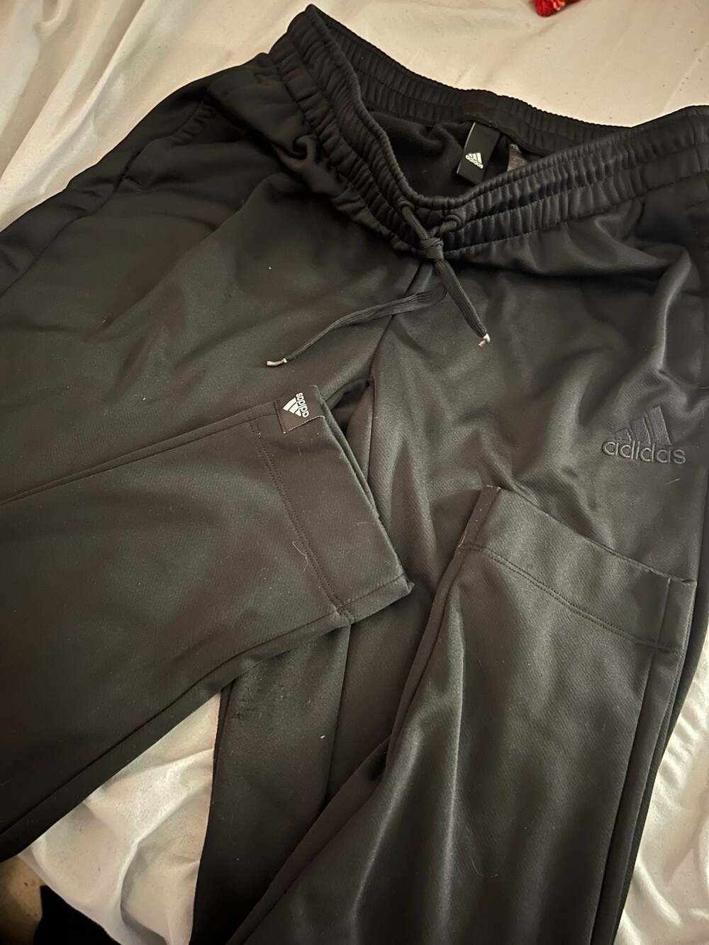 Adidas Men's Essential Tricot Track Pants - Black - Picture 2 of 3